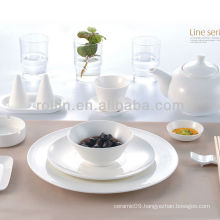 Line series hotel white porcelain tableware, dinnerware set, porcelain dinnerware